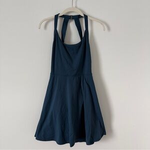 Halara Navy Blue Halter tennis dress
